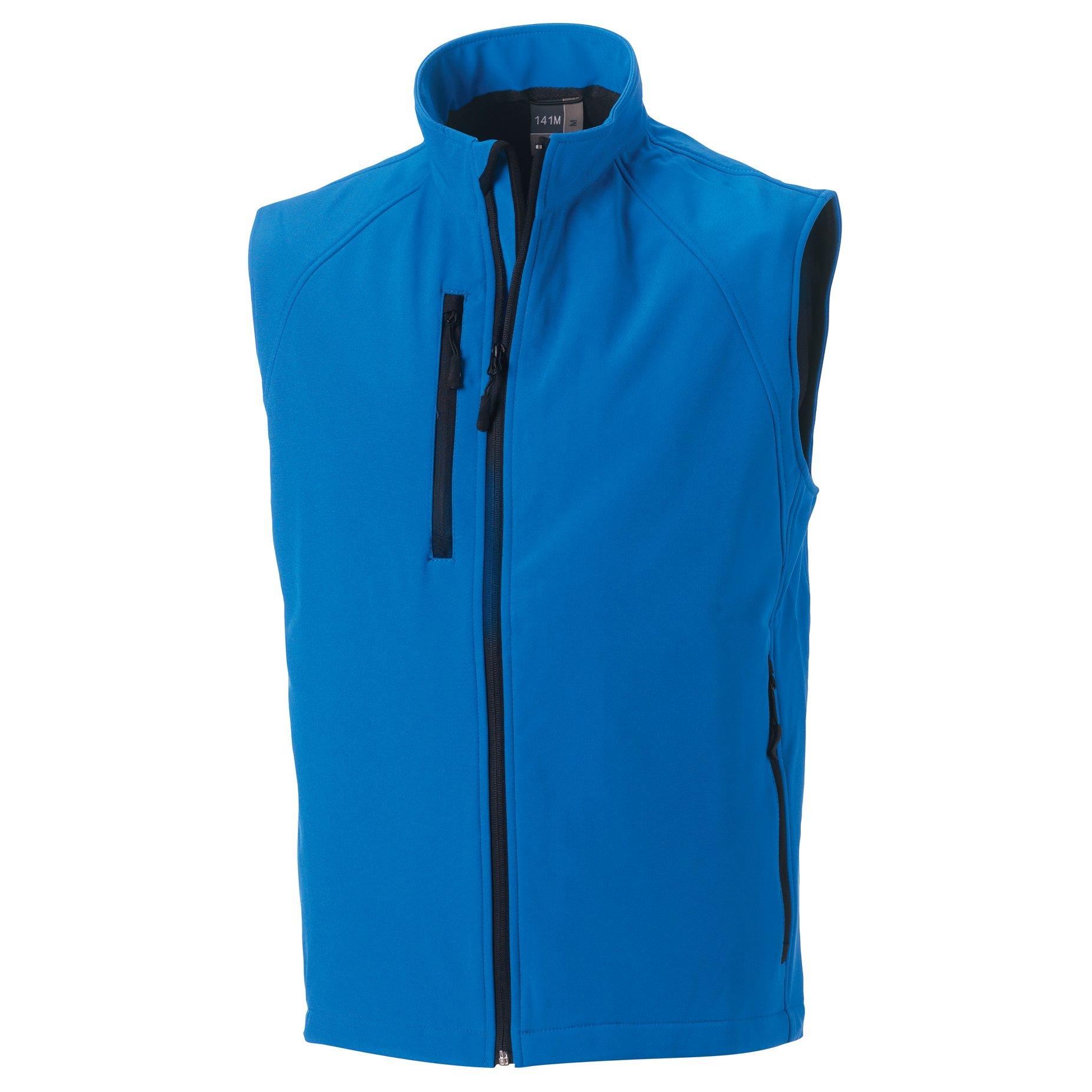 Image of Softshellweste, 3lagig Herren Blau M