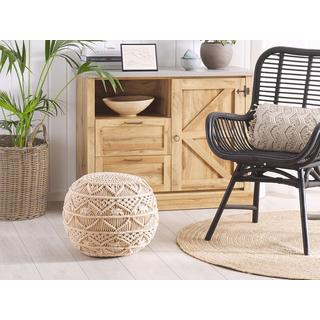 Beliani Pouf en Cotone Classico KAYSERI  