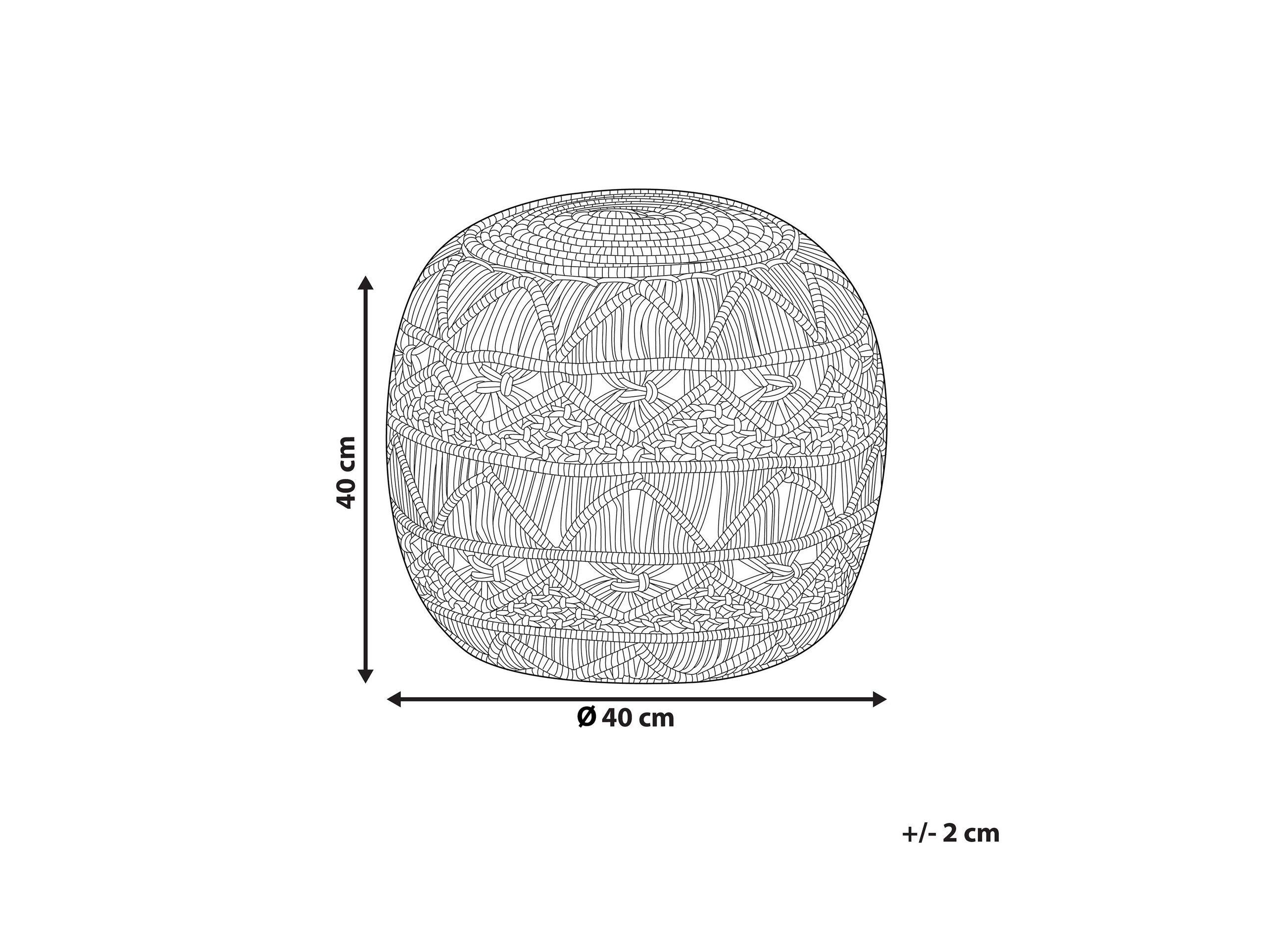 Beliani Pouf en Cotone Classico KAYSERI  