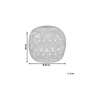 Beliani Pouf aus Baumwolle Klassisch KAYSERI  