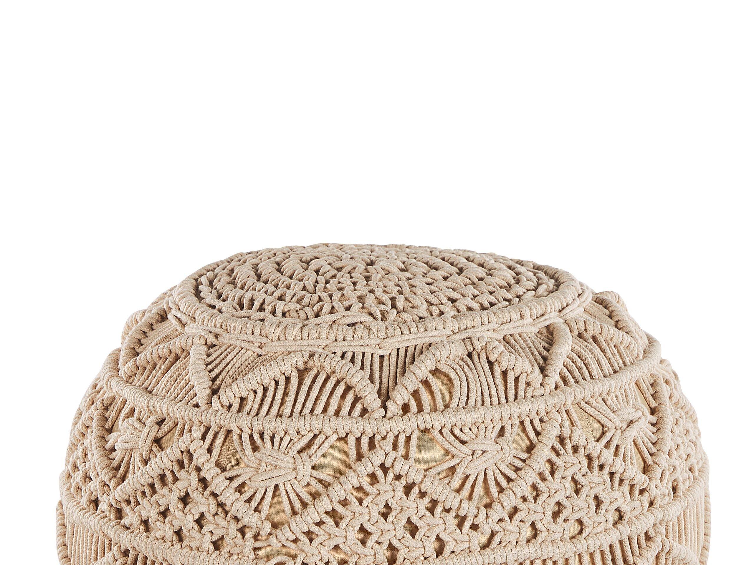 Beliani Pouf en Coton Traditionnel KAYSERI  