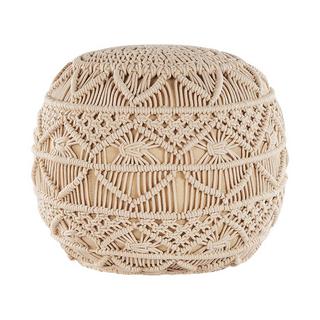 Beliani Pouf en Coton Traditionnel KAYSERI  