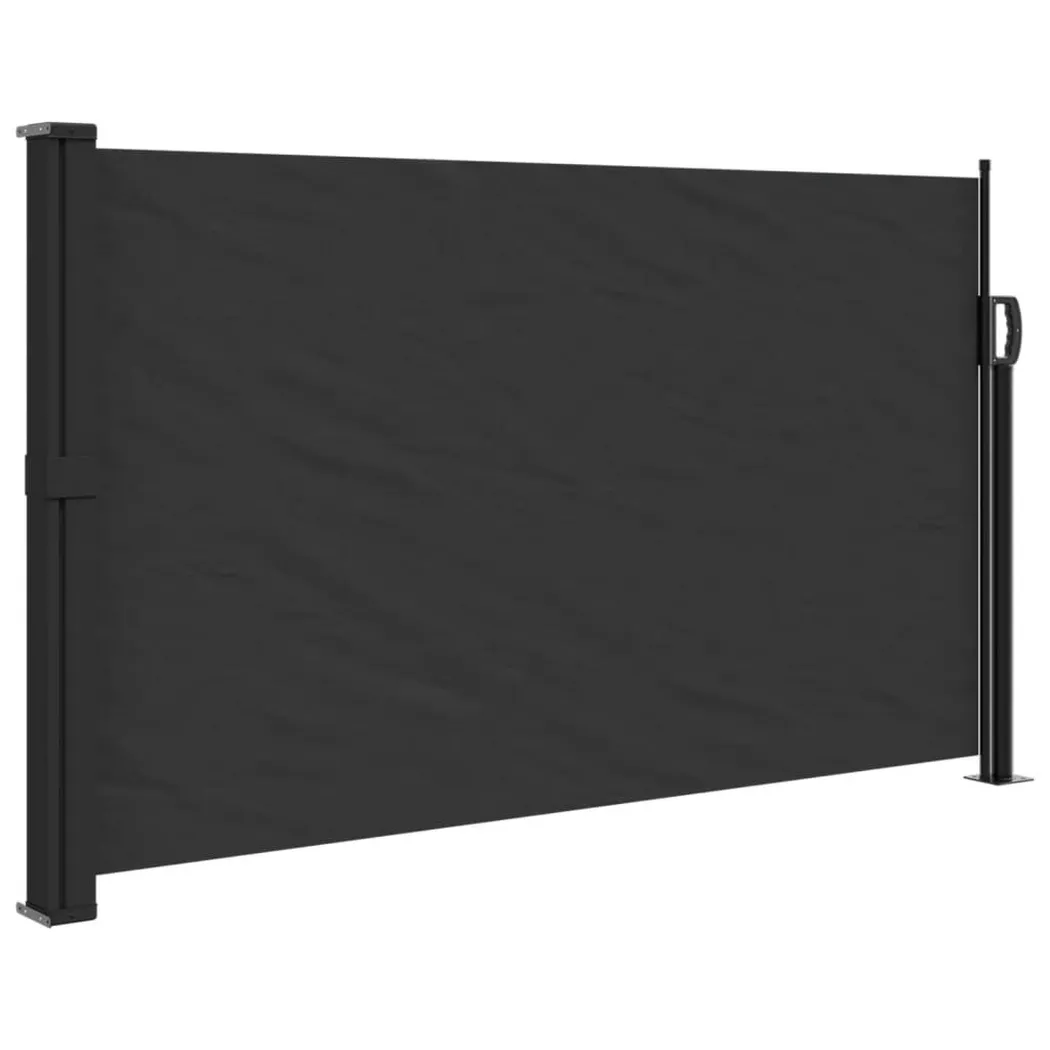 VidaXL - Ausziehbare seitenmarkise, One Size, Schwarz