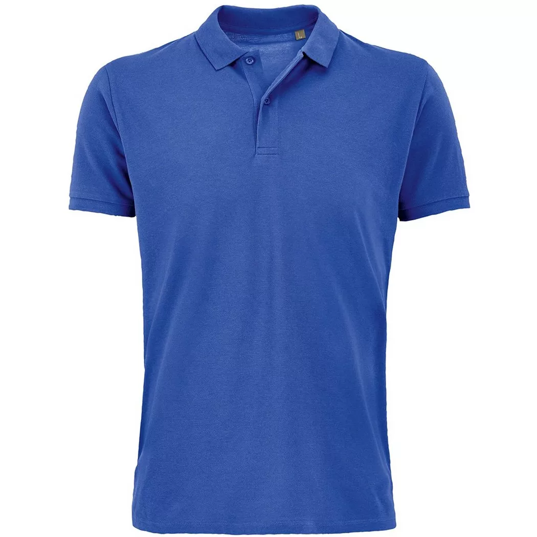 SOLS - Planet Pique Poloshirt, aus biologischem Anbau, für Herren, Königsblau, Größe L