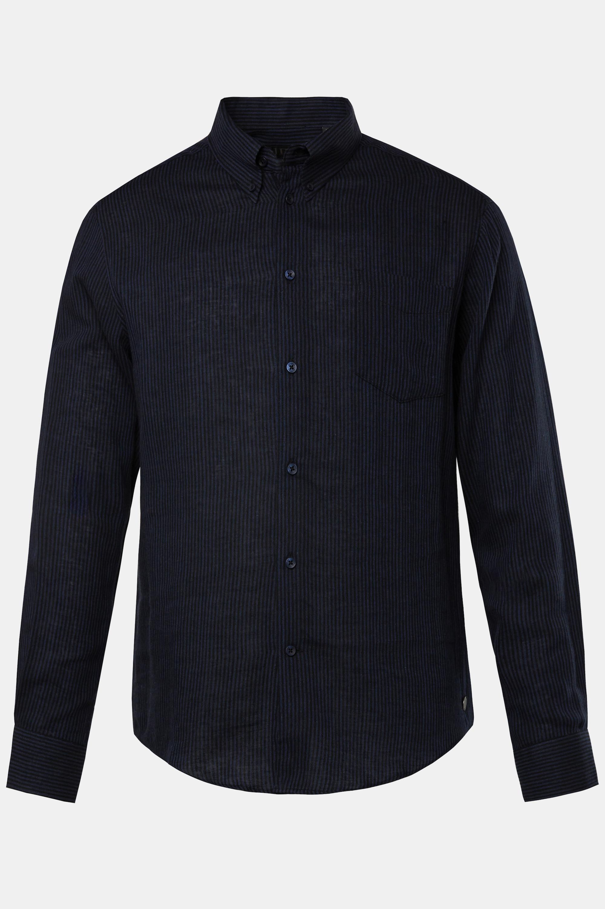 JP1880  Streifenhemd, Langarm, Buttondown-Kragen, Modern Fit 