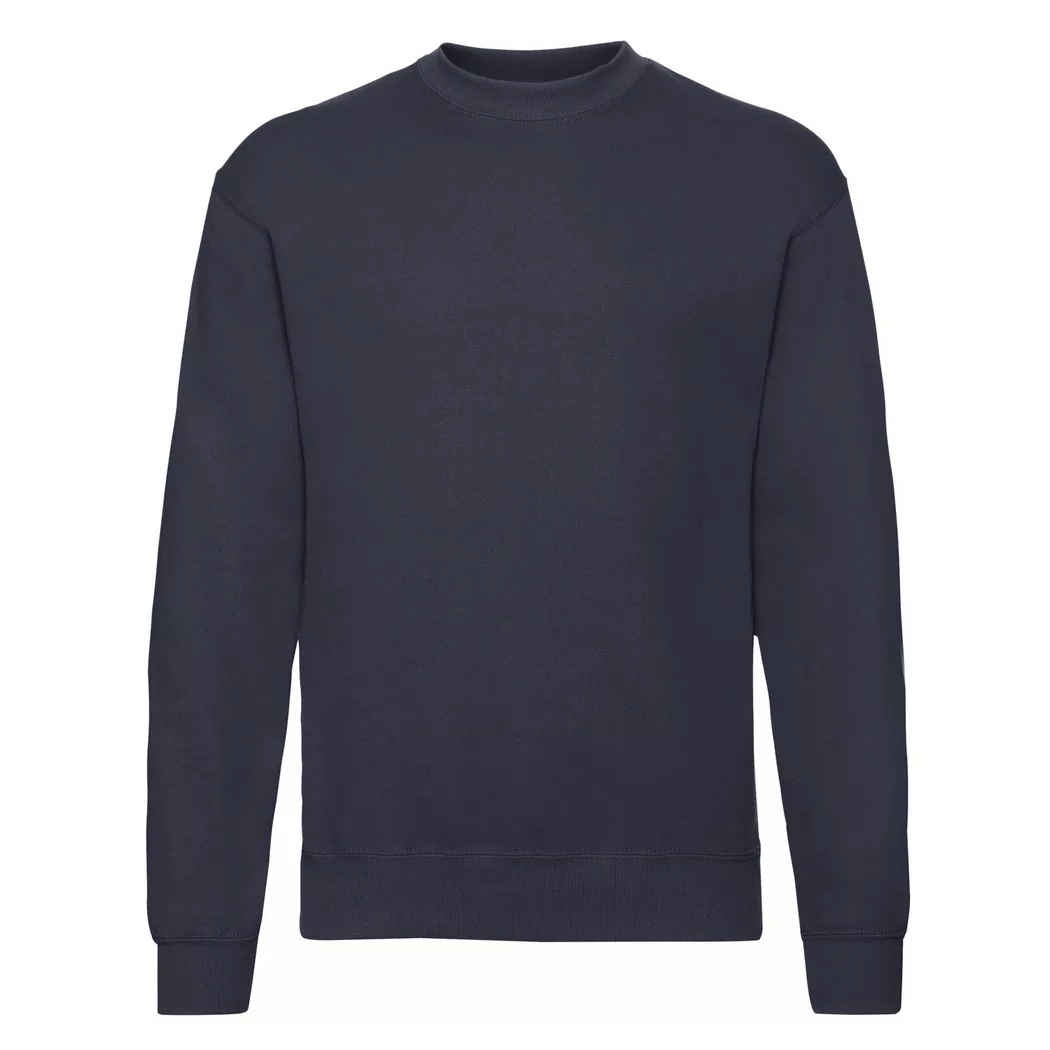Fruit of the Loom - Classic SweaT-Shirt Angesetzte Ärmel, für Herren, Marine, Größe 3XL