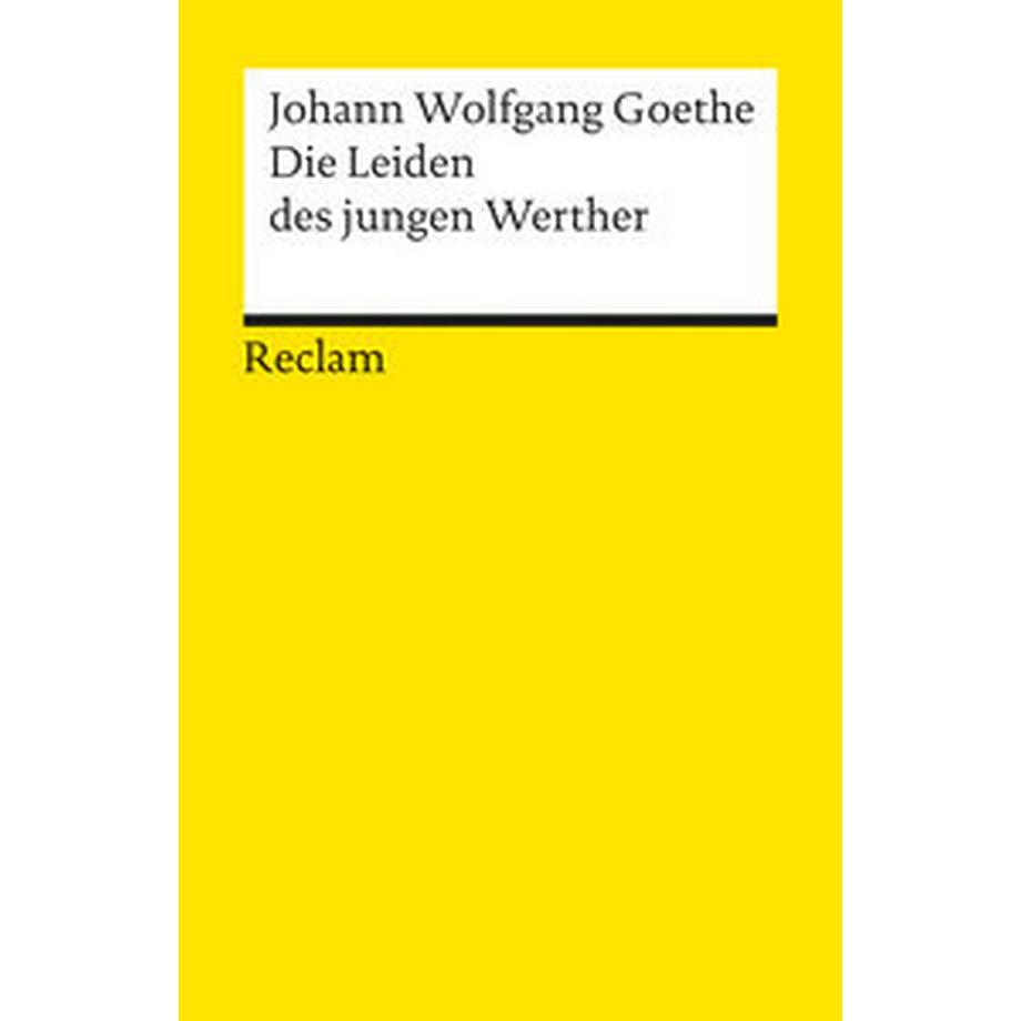Reclam  Die Leiden des jungen Werther 