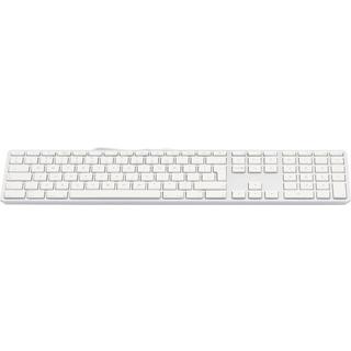 LMP  USB Tastatur KB-1243, UK-Layout, Zahlenblock, 110 Tasten, 2x USB 