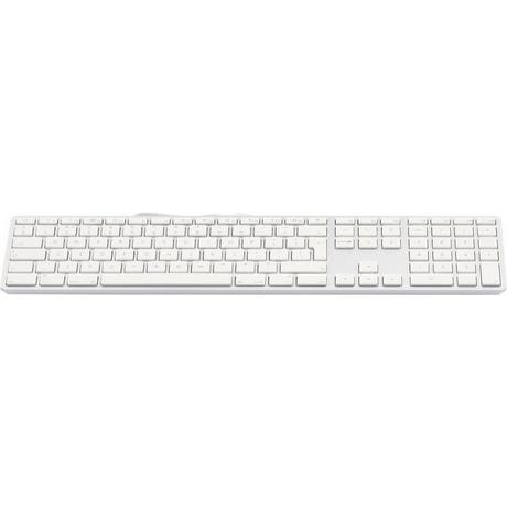 LMP  USB Tastatur KB-1243, UK-Layout, Zahlenblock, 110 Tasten, 2x USB 