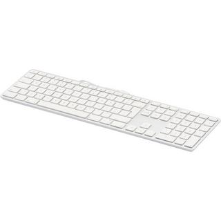 LMP  USB Tastatur KB-1243, UK-Layout, Zahlenblock, 110 Tasten, 2x USB 