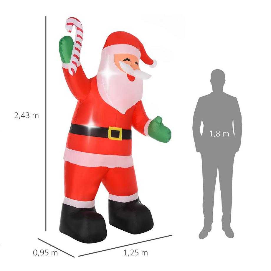 HOMCOM Aufblasbar Weihnachtsdeko  