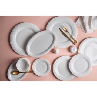 Bonna Assiette à dîner - Halo -  Porcelaine - lot de 6  