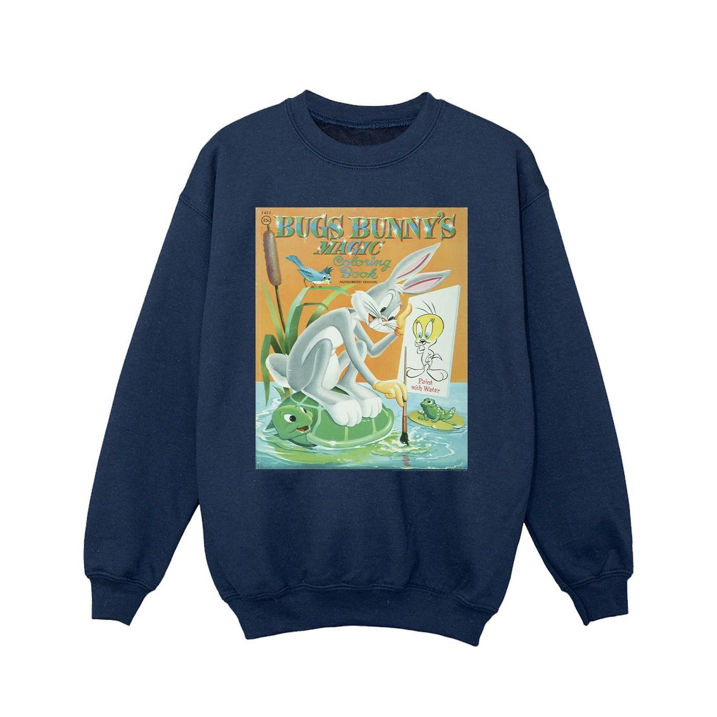Image of Bugs Bunny Colouring Book Sweatshirt Mädchen Marine 128