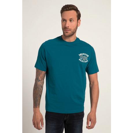 JP1880  T-shirt con mezze maniche, scollo a girocollo e ricami 