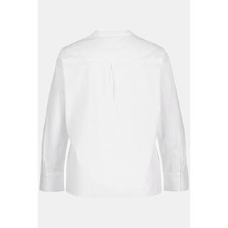 Ulla Popken  Chemisier, plastron, col montant, manches longues, coton bio 