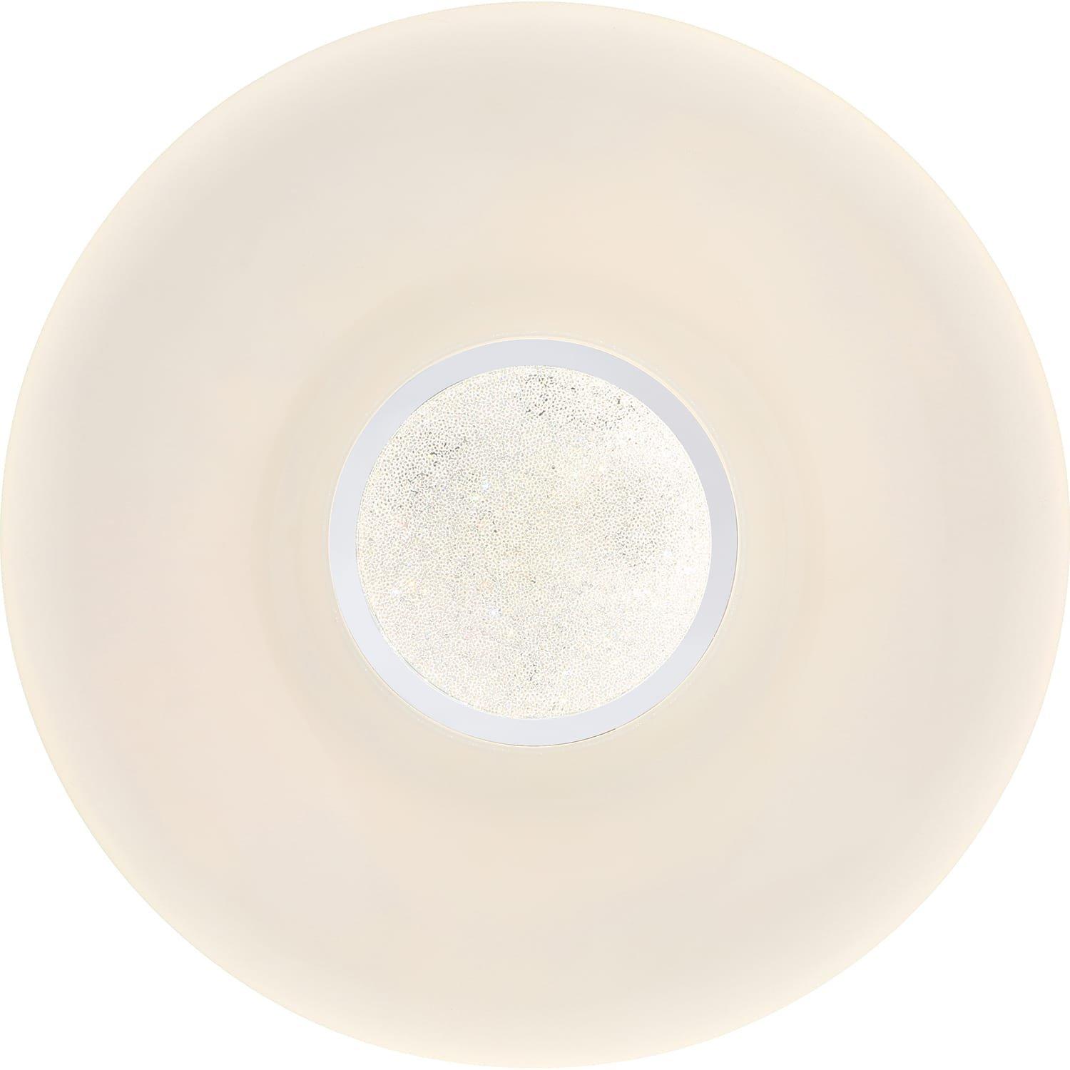 mutoni Plafonnier Sully métal blanc LED 41x41  