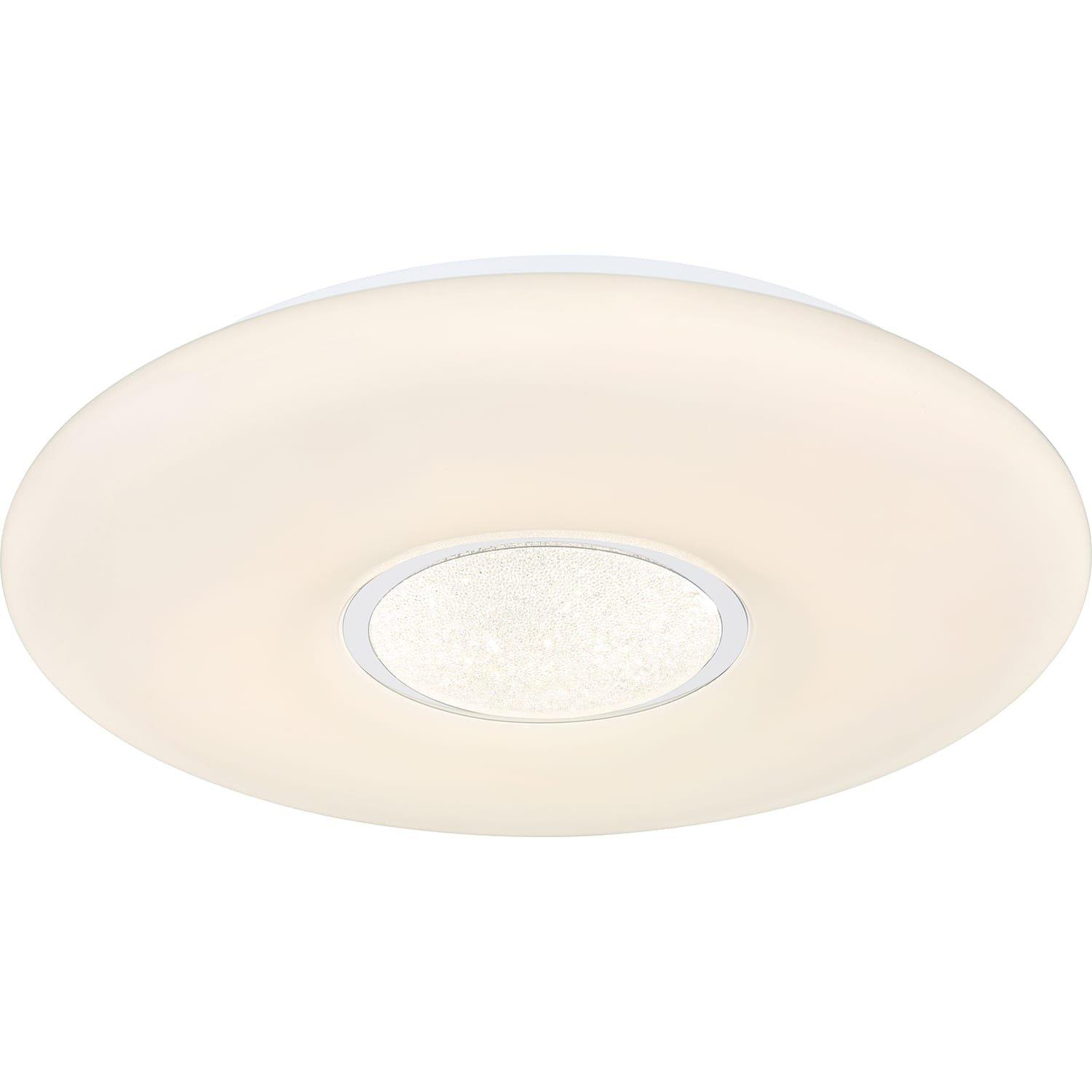 mutoni Plafonnier Sully métal blanc LED 41x41  