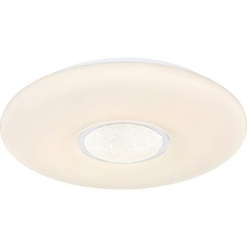 Plafonnier Sully métal blanc LED 41x41