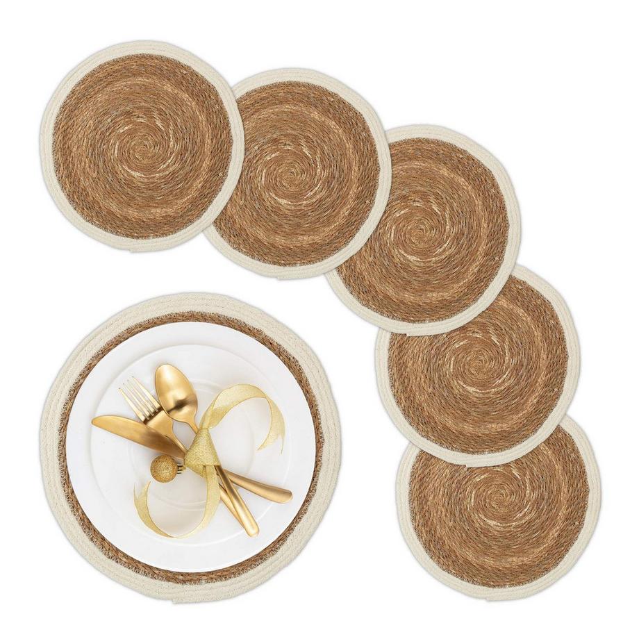 Sets de table ronds en jacinthe d'eau