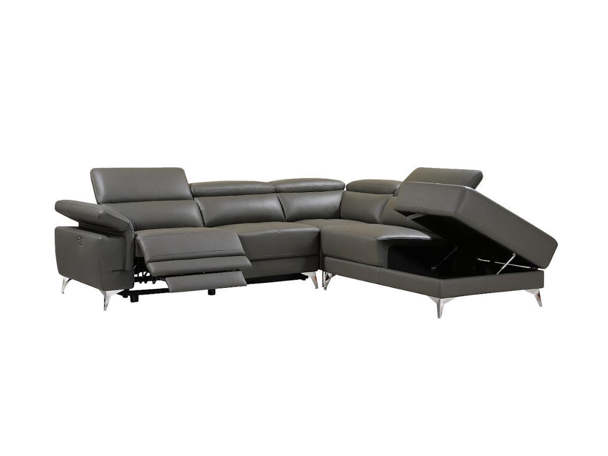 LINEA SOFA Relaxsofa Ecksofa Leder elektrisch Ecke Rechts PASCALINE  