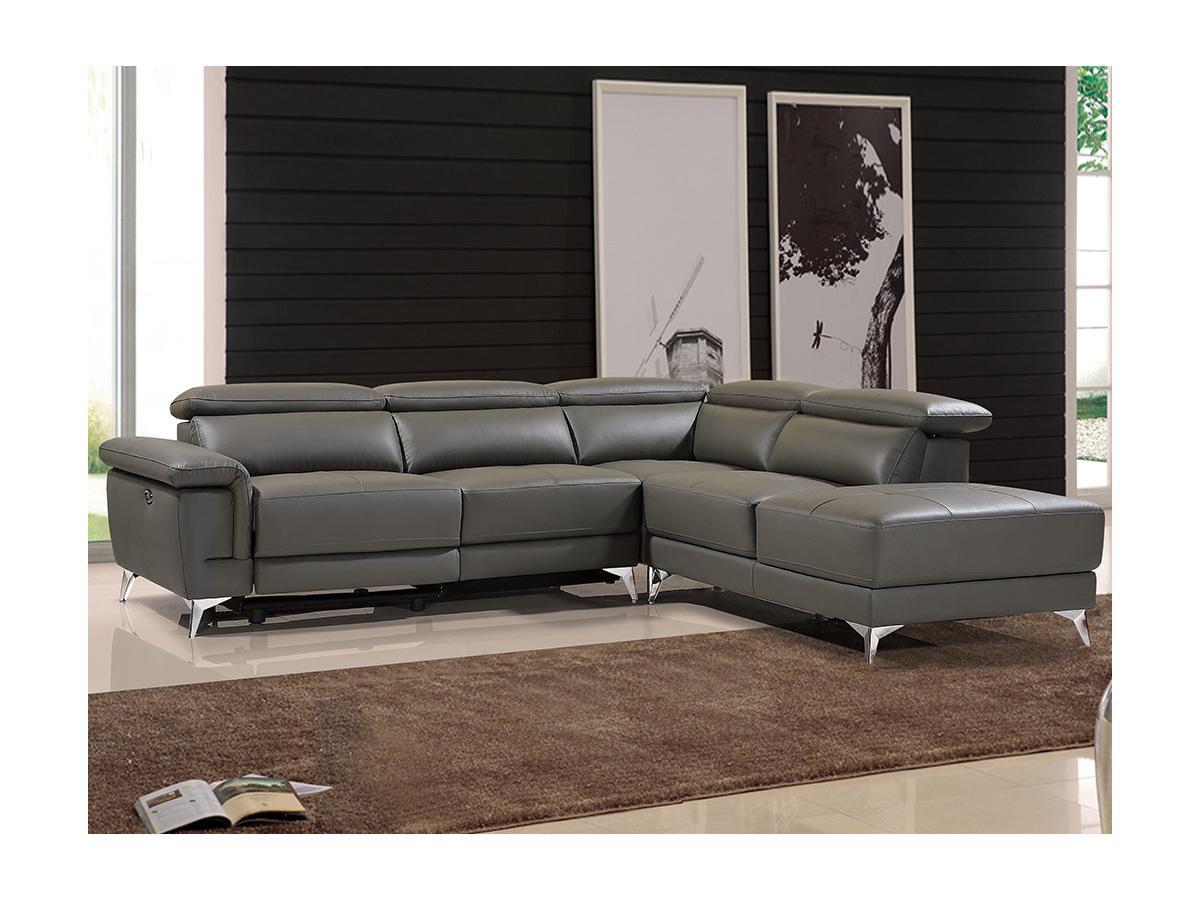 LINEA SOFA Relaxsofa Ecksofa Leder elektrisch Ecke Rechts PASCALINE  