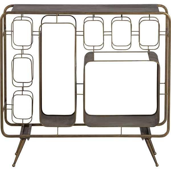 Image of Weinschrank Capo Metall Messing antik Weinschrank Capo Metall Messing antik