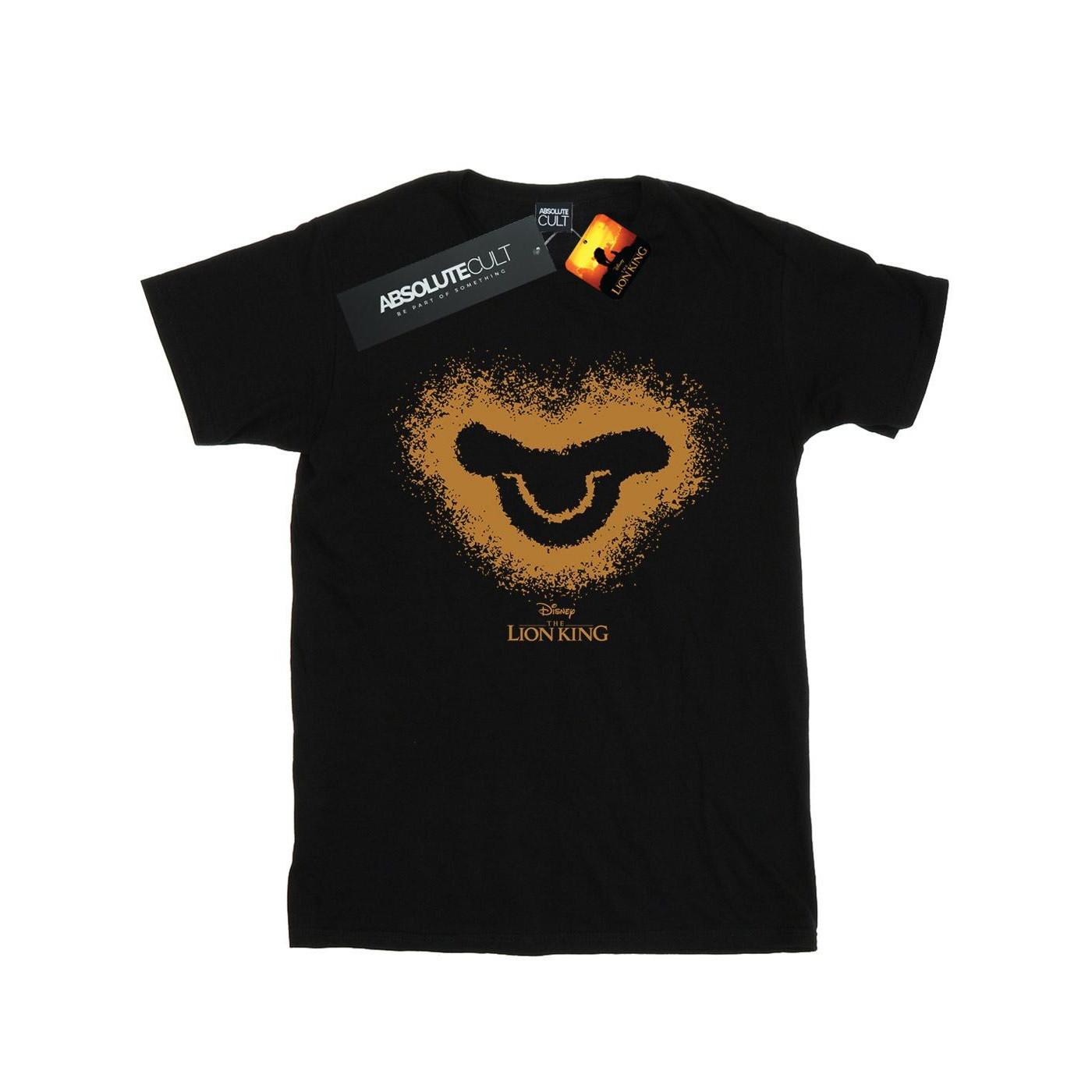 Image of The Lion King Movie Simba Face Tshirt Damen Schwarz L