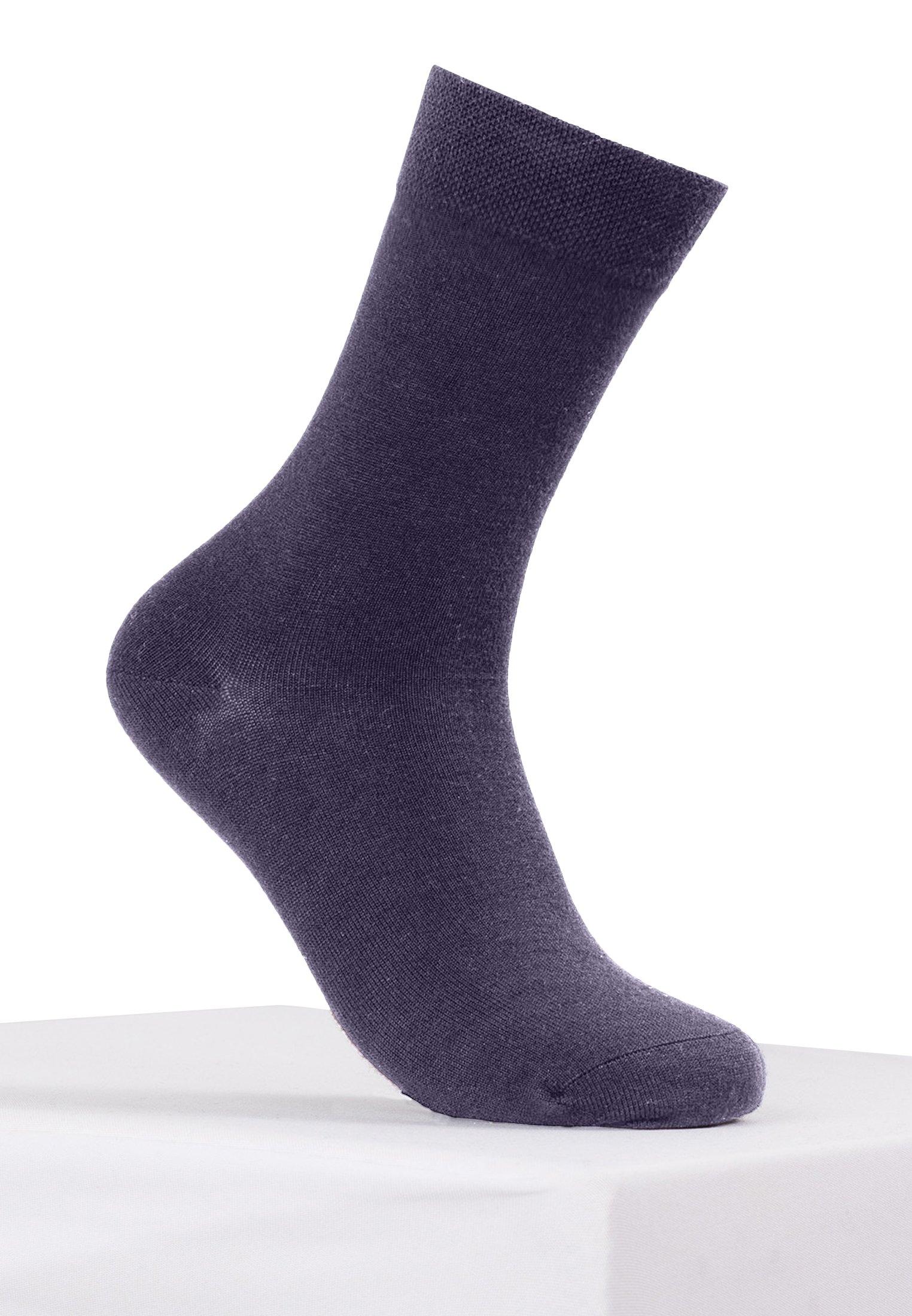 Image of Kaschmir Alltagssocken Herren Violett 39-42