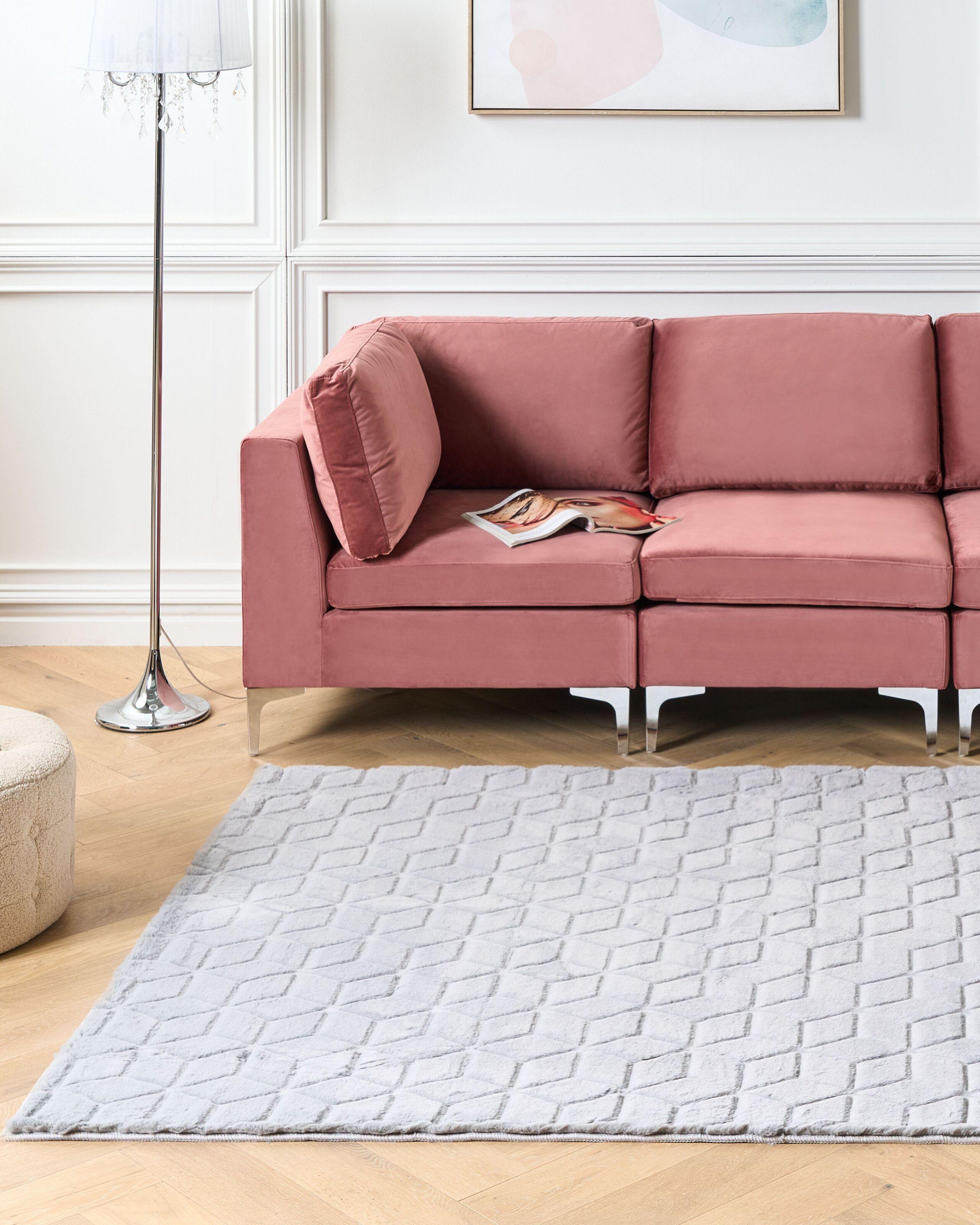 Beliani Tapis en Polyester Moderne THATTA  