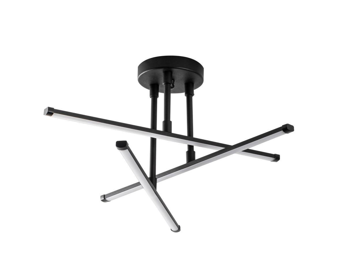 Image of Design-LED-Deckenleuchte aus Metall - 51 x 26 cm - Schwarz - HERAS Design-LED-Deckenleuchte aus Metall - 51 x 26 cm - Schwarz - HERAS