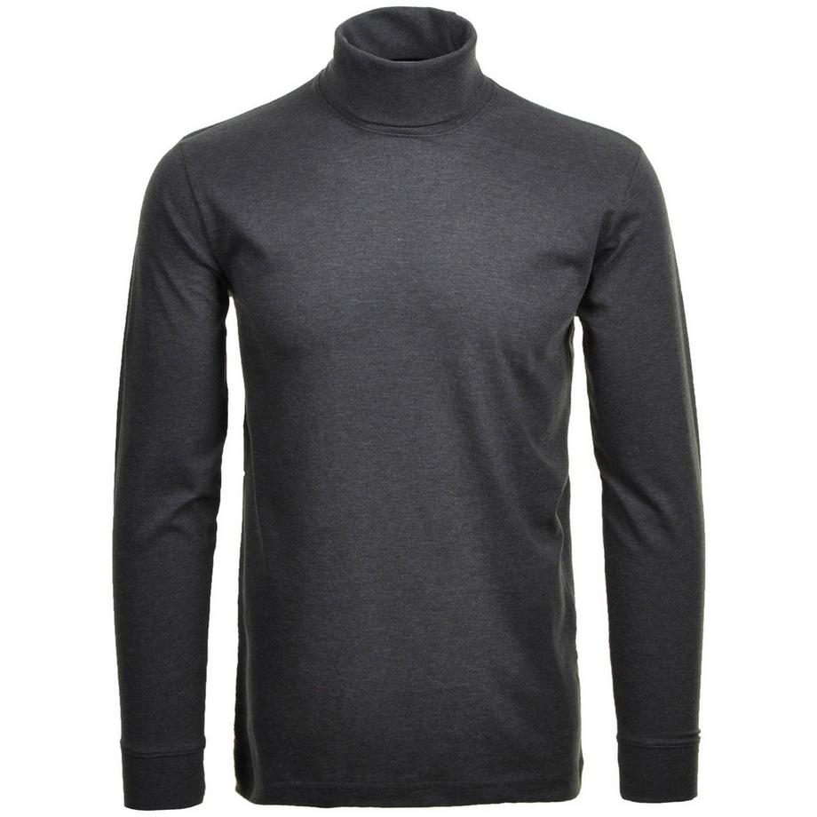 T-shirt à manches longues  Confortable à porter-Langarm Basic Rollkragen Regular Fit