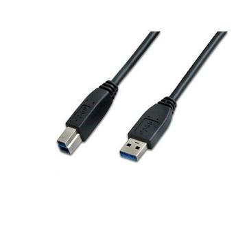 USB 3.0 A-B MM 1.0 SW cavo USB 3 m USB 3.2 Gen 1 (3.1 Gen 1) USB A USB B Nero