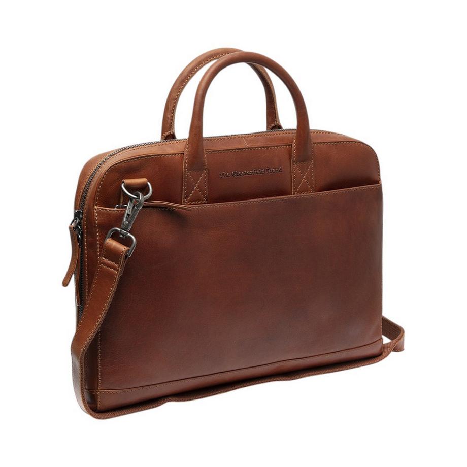 Tilbury - Laptoptasche Leder Cognac