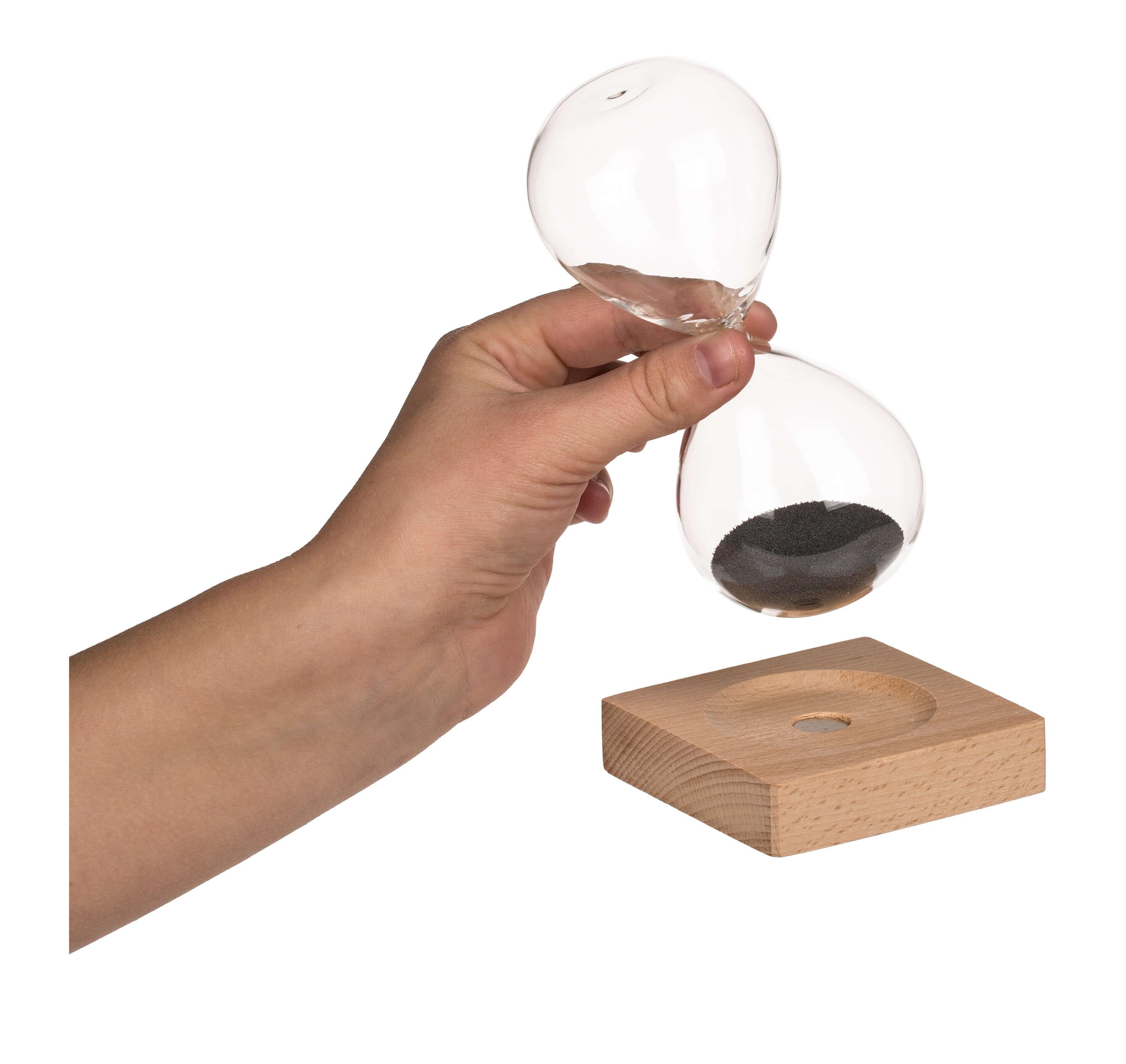 Out of the blue  Clessidra con sabbia magnetica 