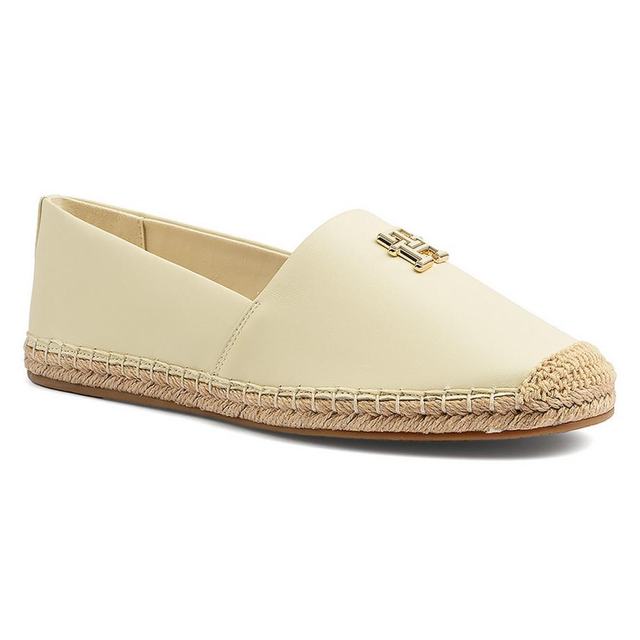 TH LOGO LEATHER ESPADRILLE