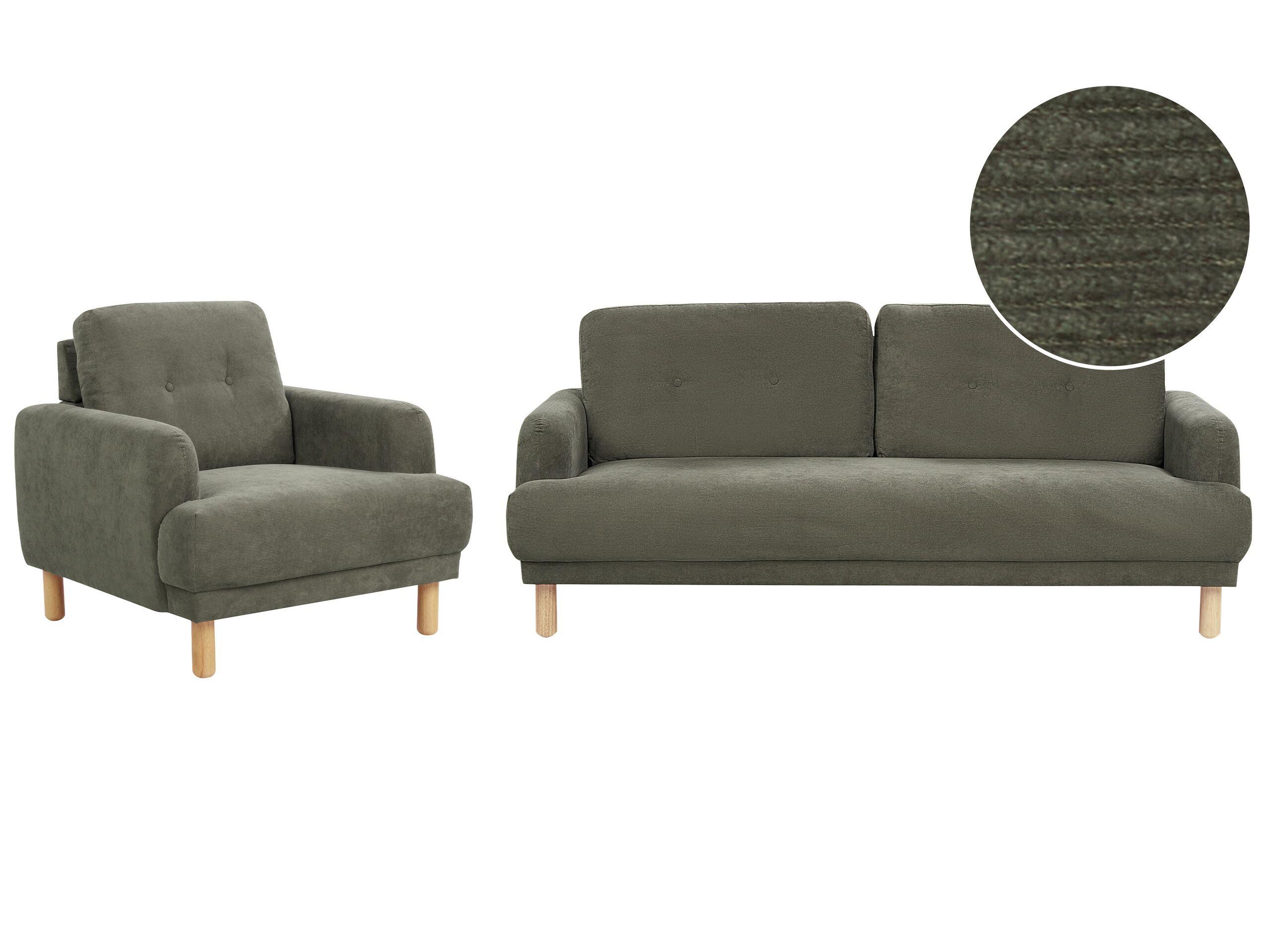 Image of Wohnzimmer Set aus Cord Retro TUVE Wohnzimmer Set aus Cord Retro TUVE