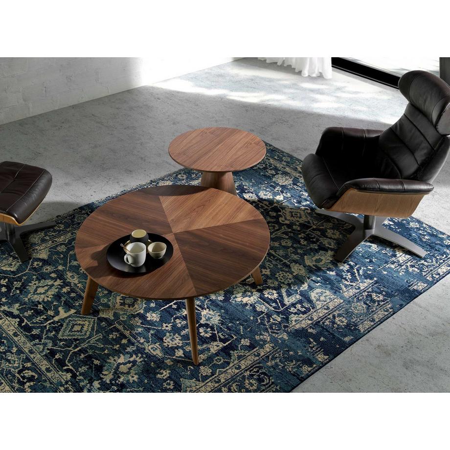 ANGEL CERDA  Hocker aus schokoladenbraunem Leder 