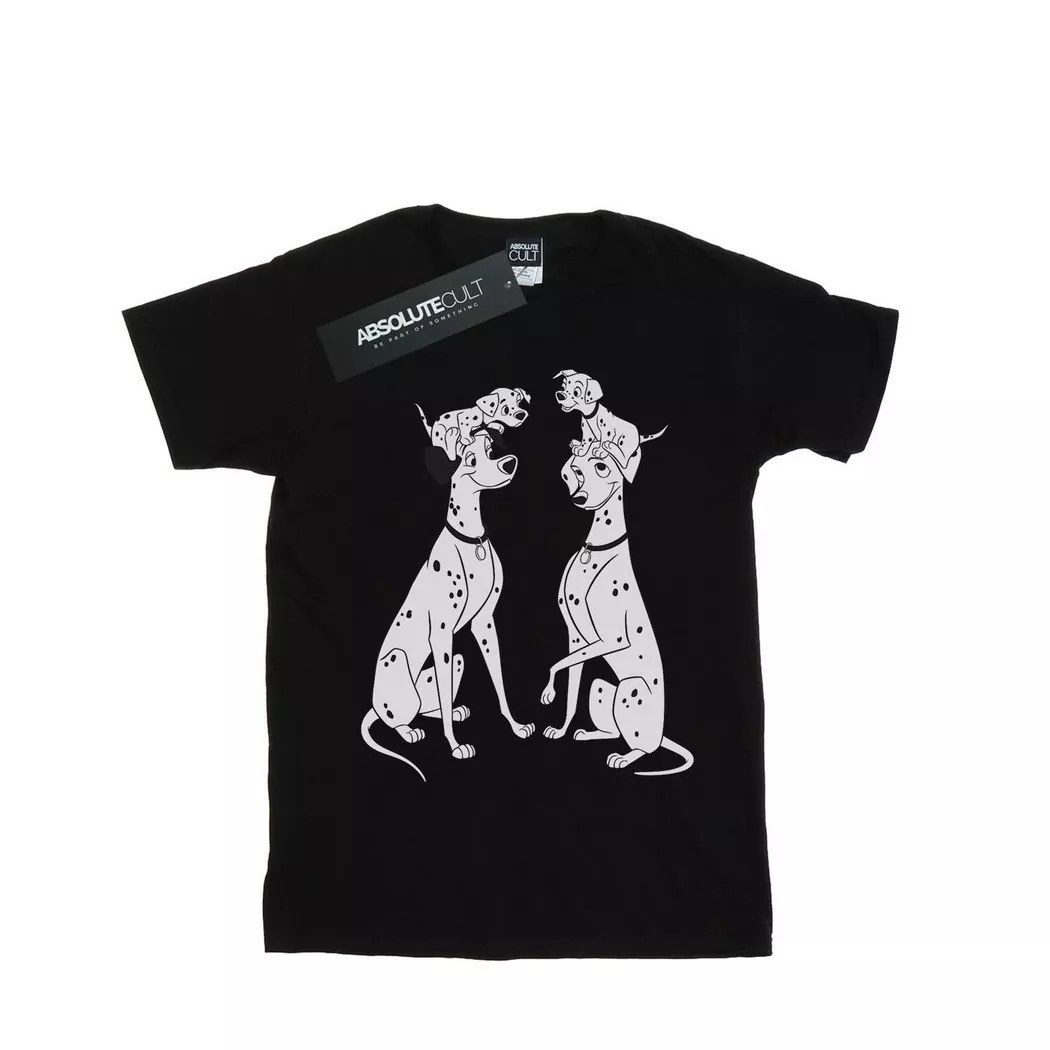 Disney - 101 Dalmatians TShirt, für Damen, Schwarz, Größe XL