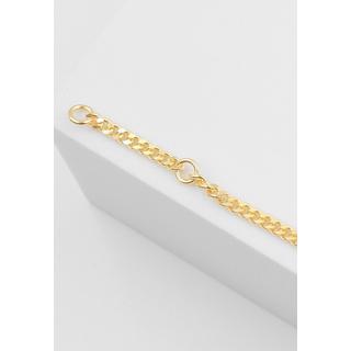 MUAU Schmuck  ID-Bracelet Panzer Gelbgold 750, 2.7mm, 14cm 