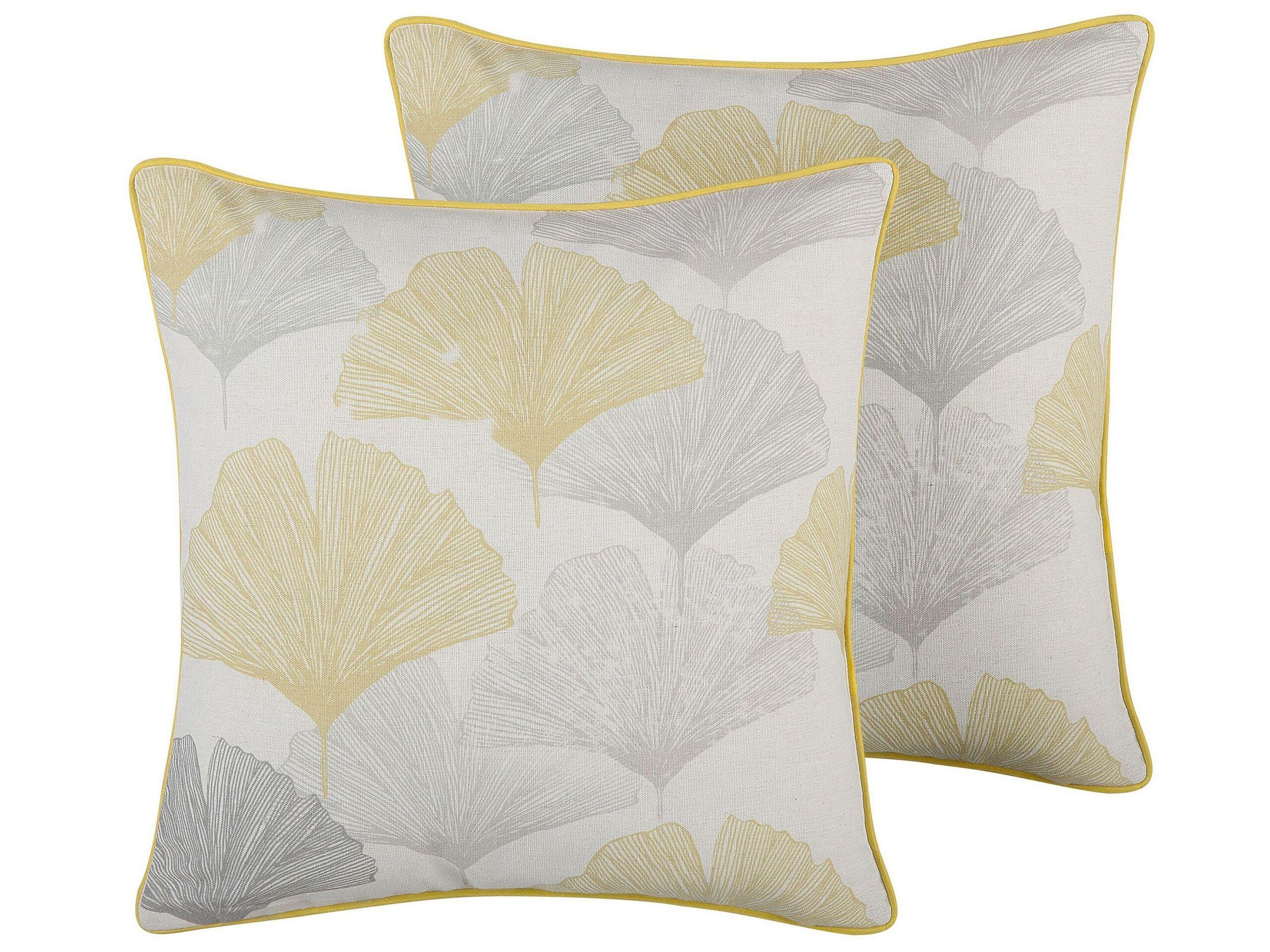 Image of Kissen 2er Set aus Polyester Skandinavisch CANDYTUFT Kissen 2er Set aus Polyester Skandinavisch CANDYTUFT