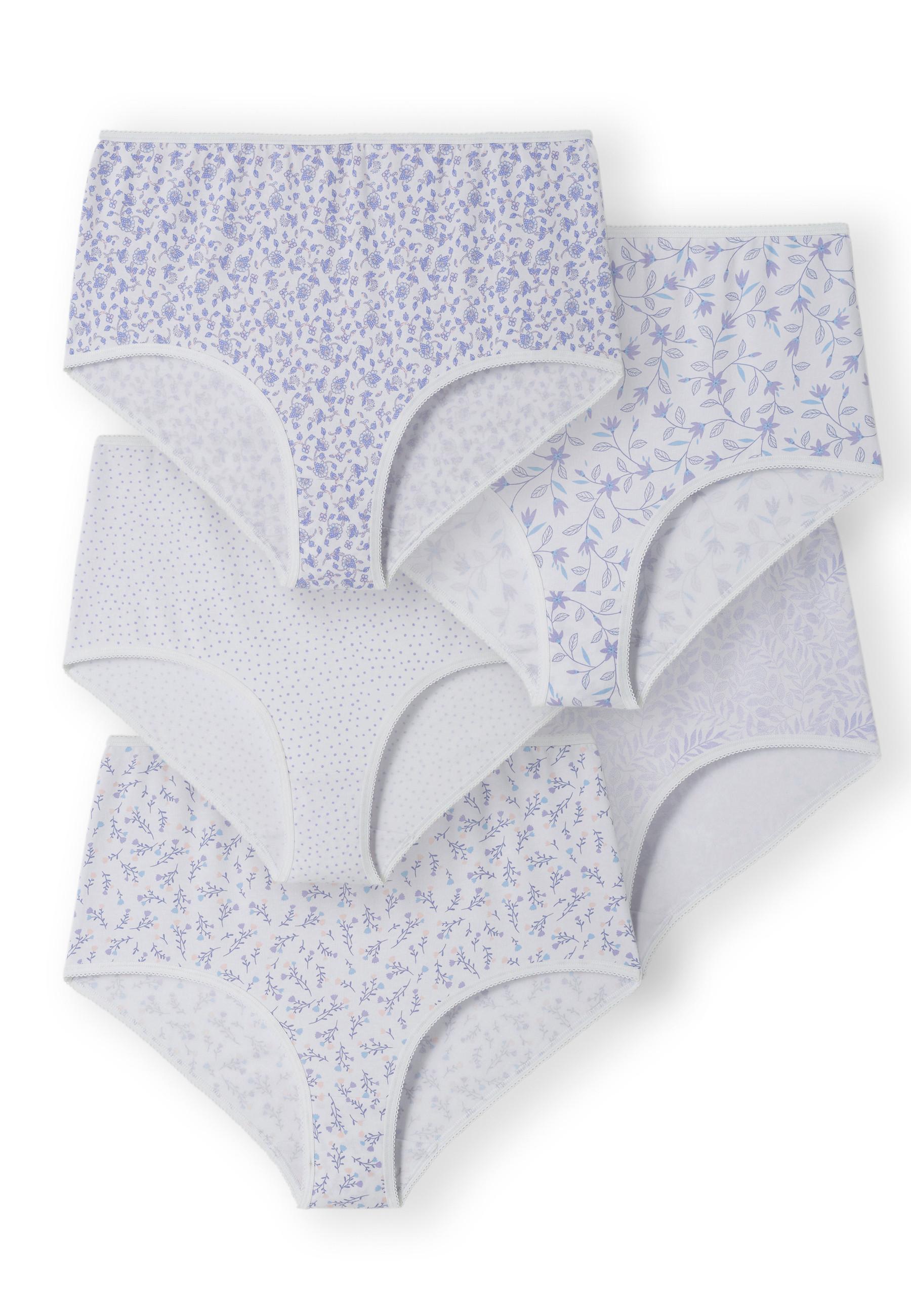 Image of Set Mit 5 Gemusterten Maxi-slips Unisex Blau 54/56