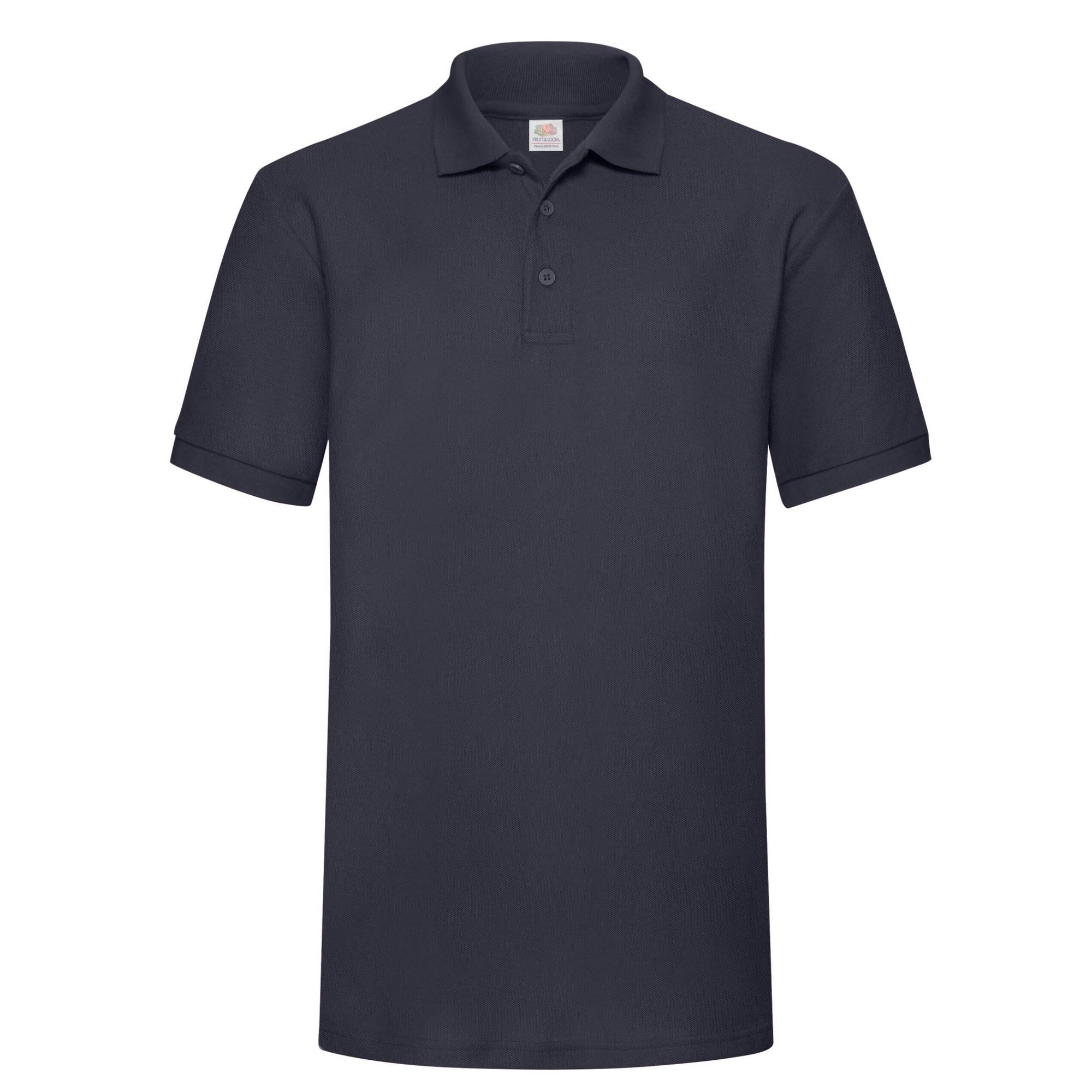 Image of Poloshirt Schwere Qualität Herren Marine XXL