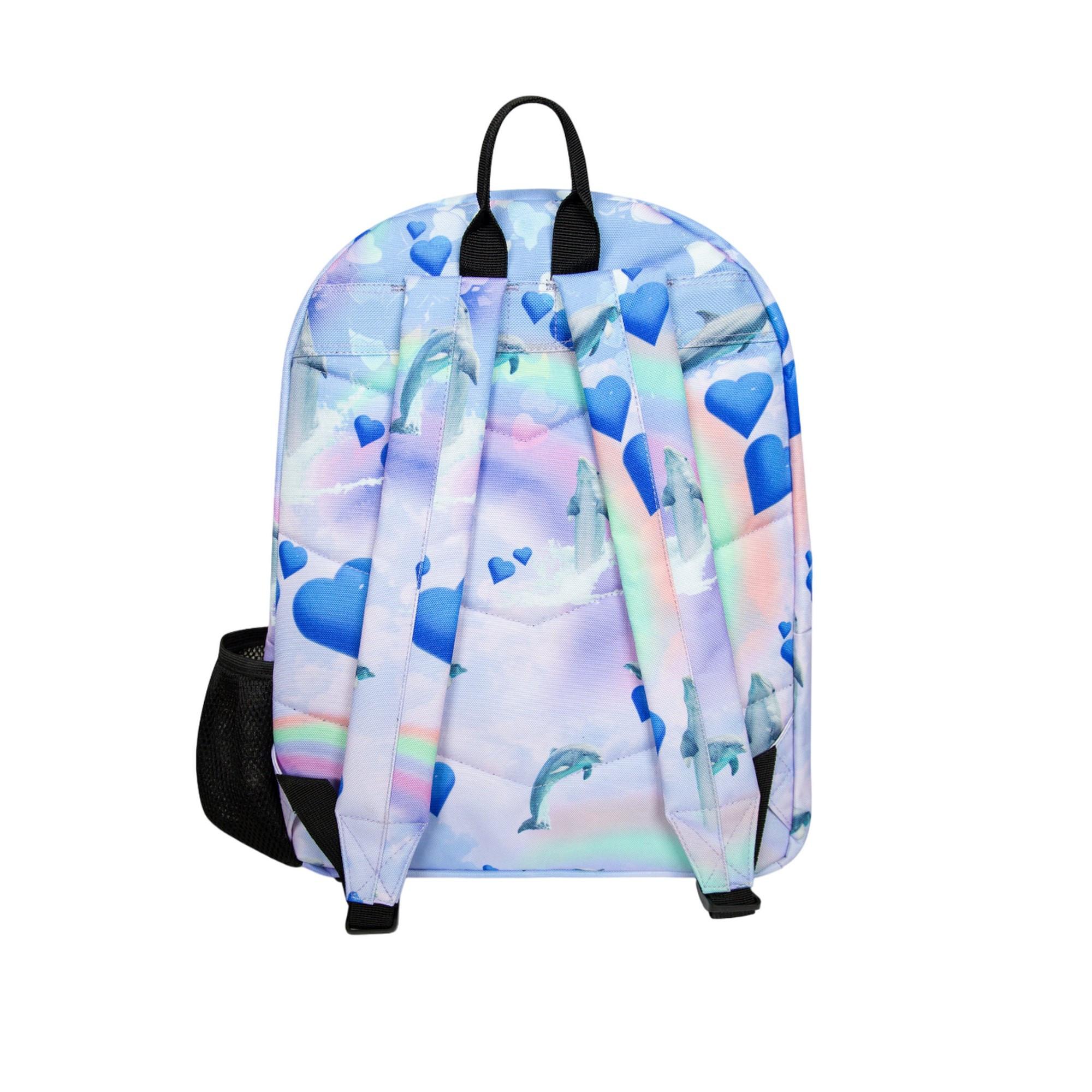 hype Rucksack, Holo Regenbogen Delfine  