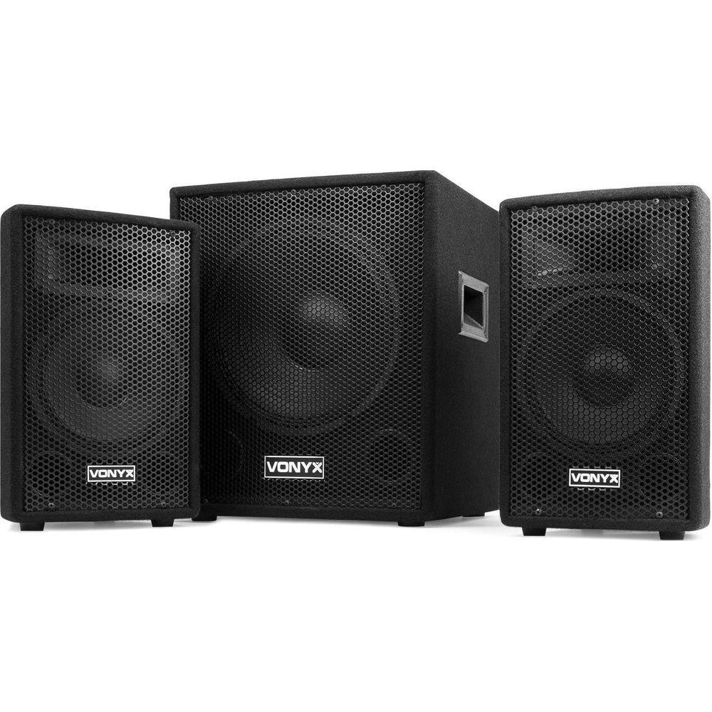 Vonyx  VX0812BT set di altoparlanti 800 W Universale Nero 2.1 canali Bluetooth 