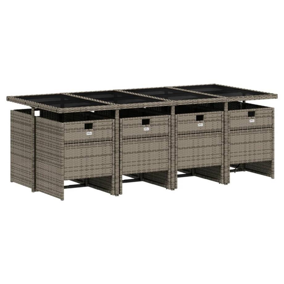 VidaXL set da pranzo da giardino Polirattan  