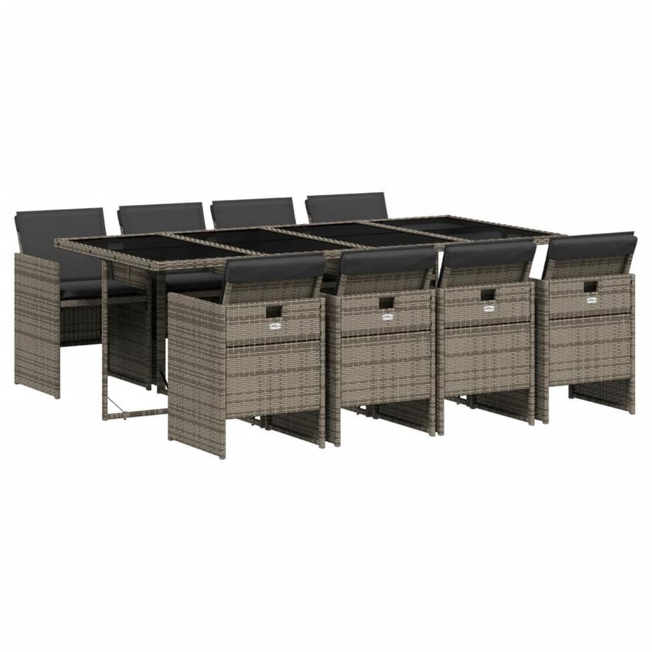 set da pranzo da giardino Polirattan