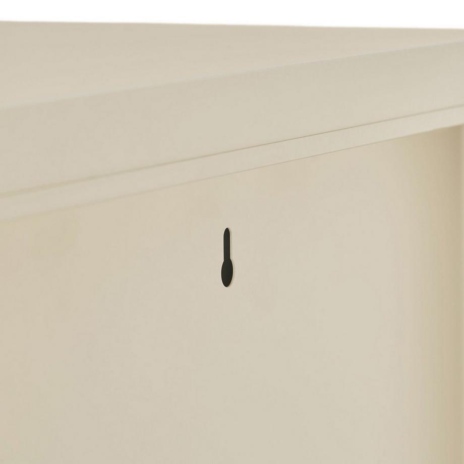 Tectake Metallvitrine Baker Glastüren mit Magnetverschluss verstellbare Zwischenböden  