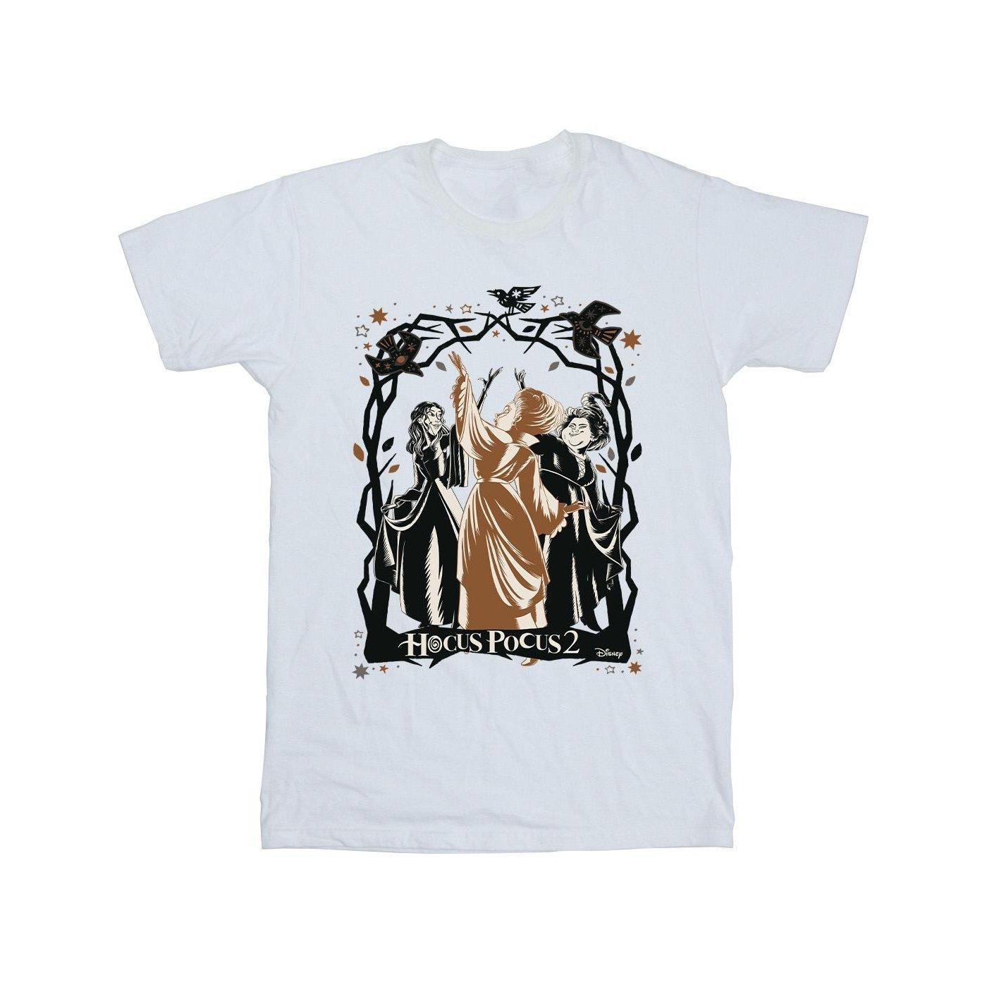 Image of Hocus Pocus Birds Tshirt Unisex Weiss 140/146