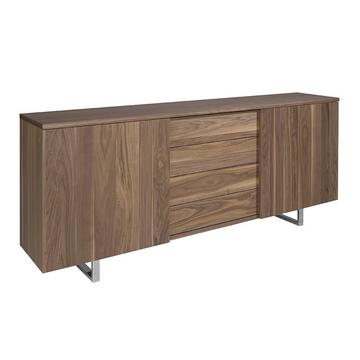 Sideboard aus Nussbaumholz Stahlbeinen