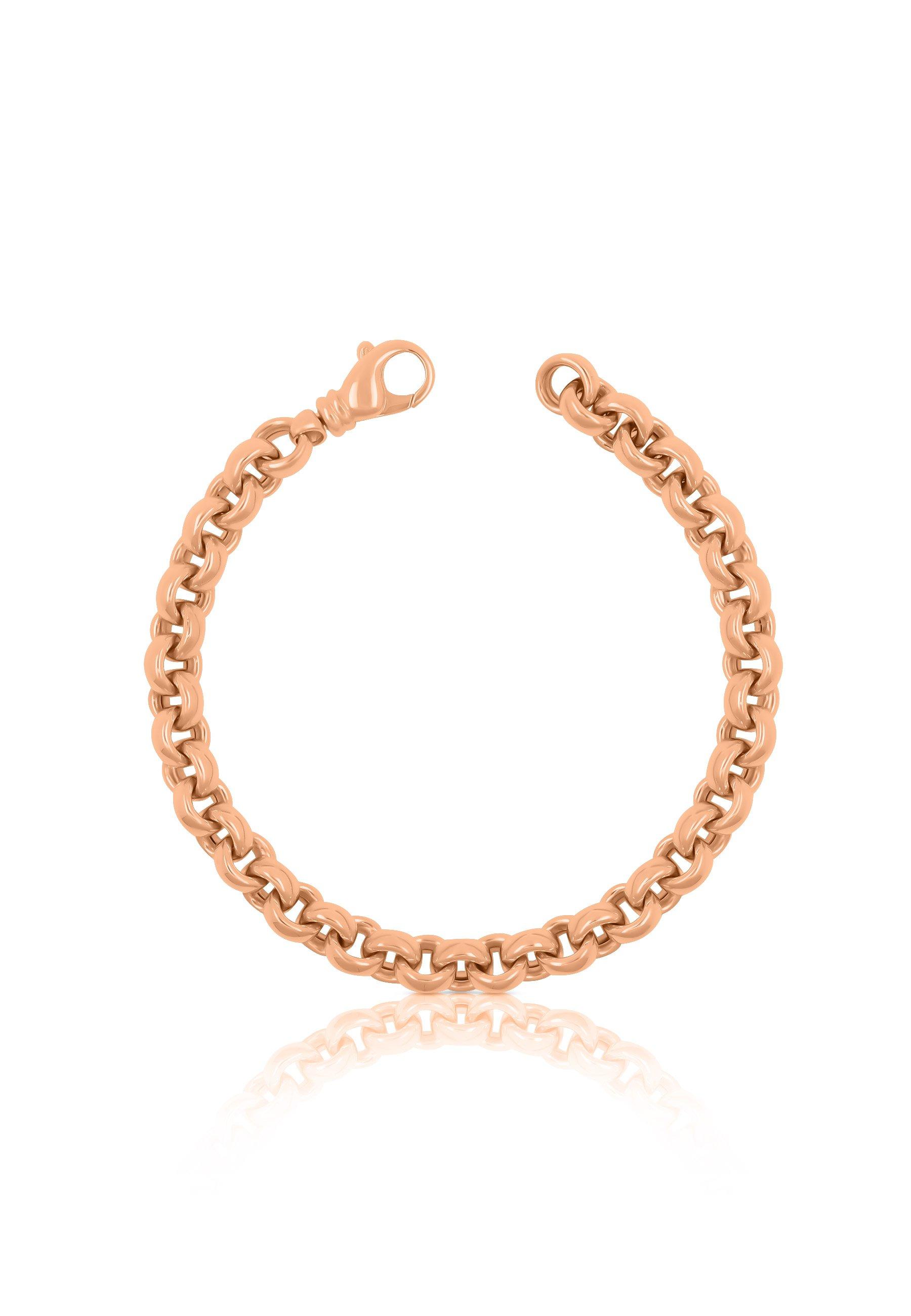 Image of Bracelet Erbs Rotgold 750 20cm, 7.7mm Damen Gold 20cm